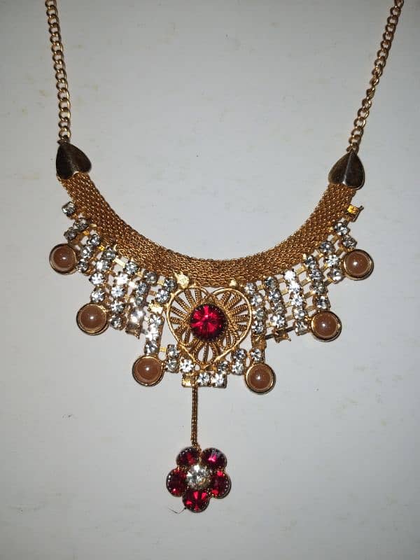 Artificial gold necklace 2