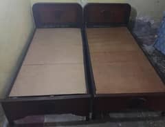 pair of single beds