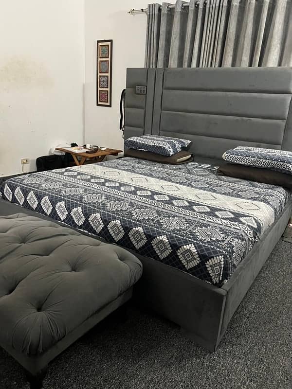 grey valvit fabric bed 3