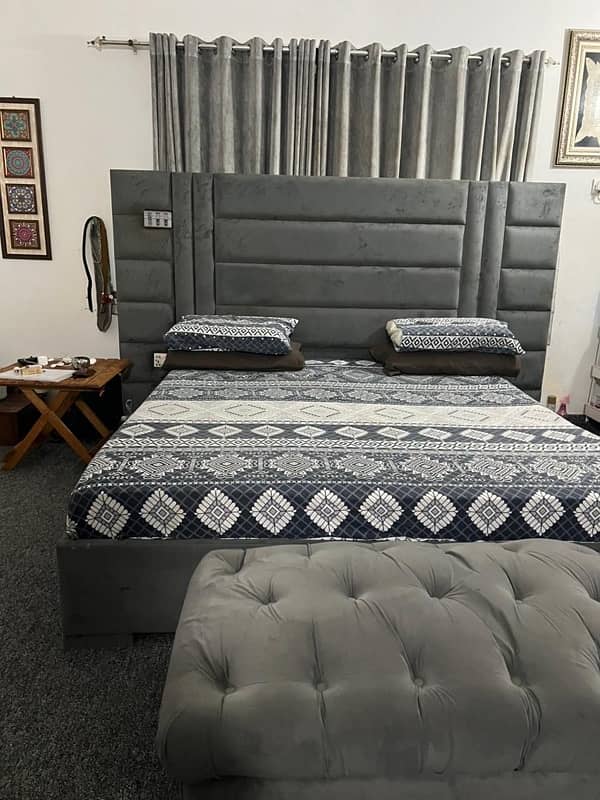 grey valvit fabric bed 6