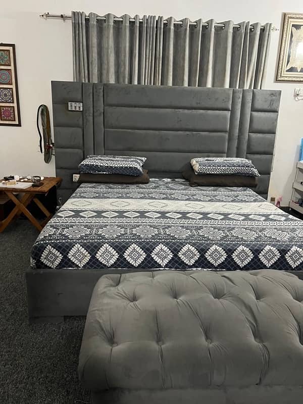 grey valvit fabric bed 7