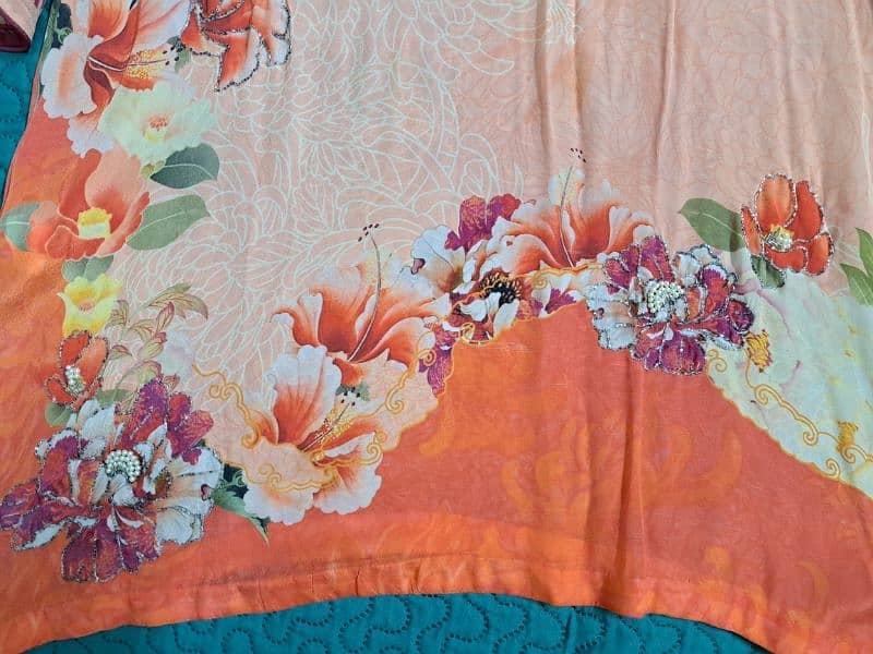 Gorgeous orange silk shirt 2