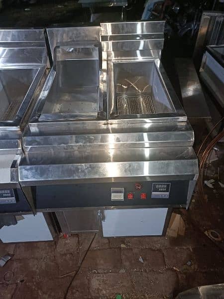 Fryer 2 tube Fryer 2 tube with sisliz Fryer double 16.16 liter 2