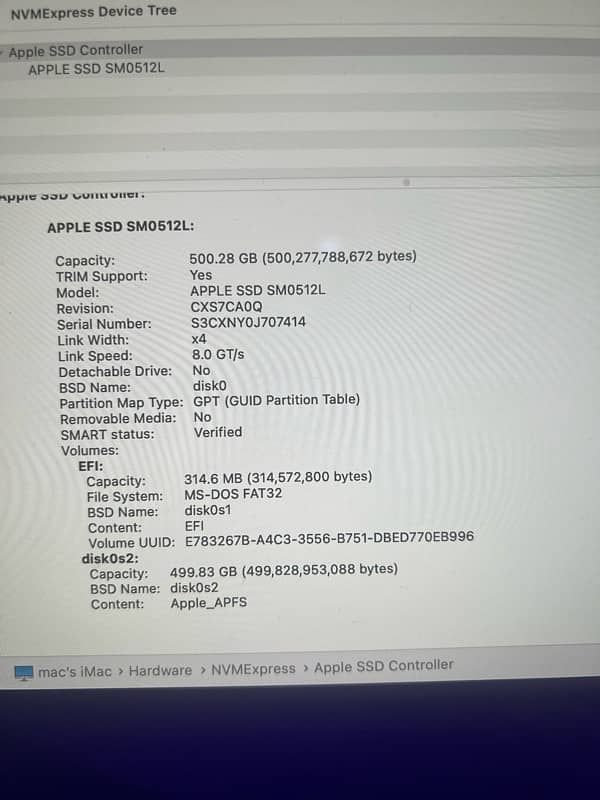 iMac 2017 5k 16Gb, 512Gb Ssd 4agb Graphic card 27” 2