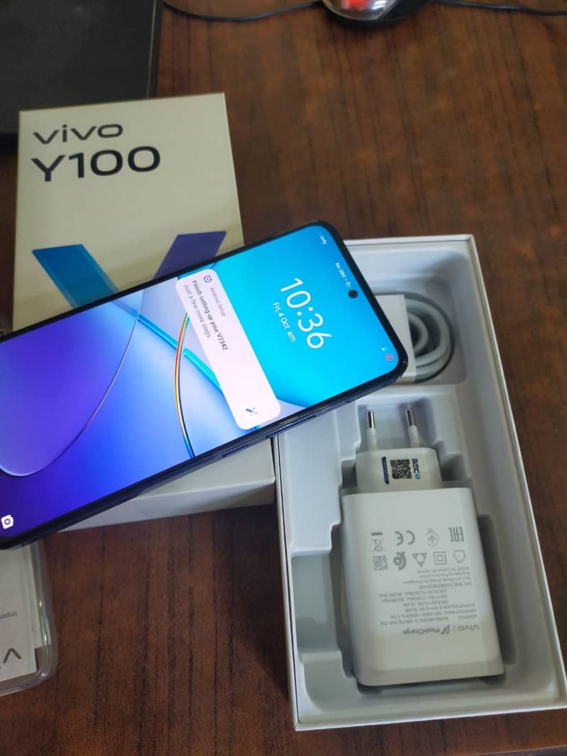 Vivo Y100.8GM RAM.  256GB Memory.  100% 1