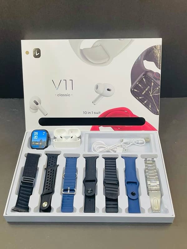 V11 Smart Watch  wid Airbuds 0