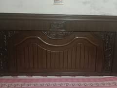 wooden bed