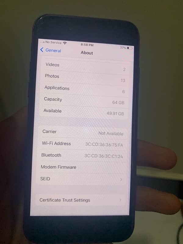 IPhone 8 non pta bypass battery 97  64GB 6