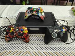 x box 360 with 3 x controllers