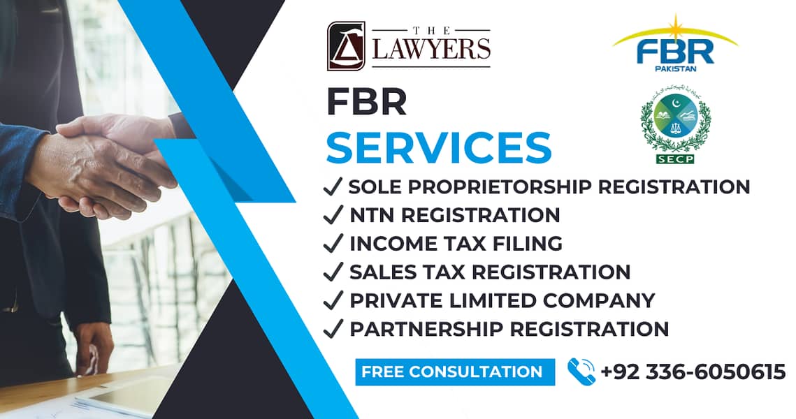 FBR COMPANY REGISTRATION / NTN REGISTRATION / FBR ONLINE REGISTRATION 0