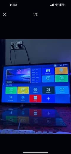 Samsung 32 inch led tv andorpid built in