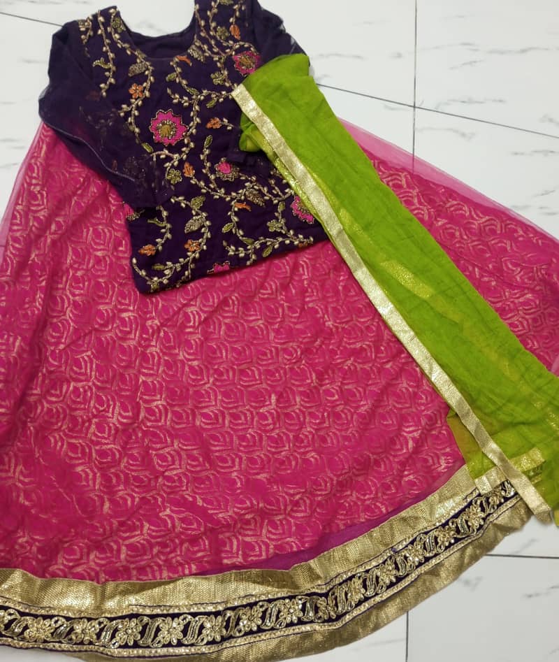 Used Lehenge Choli with Dupatta 1