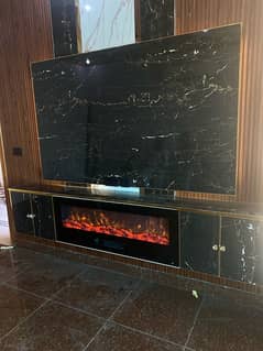 Full media wall Electric fireplace