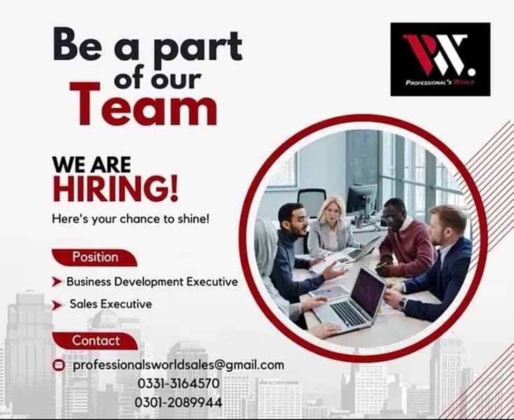 We are hiring AGENTS in Karachi !!! 0