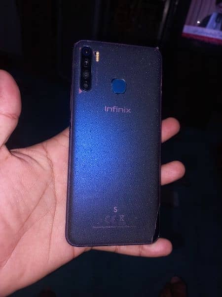 infinix S5 6  128 all ok 10 by 10 no box no charging number03089104266 5