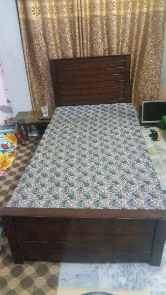 single bed with medicated ortho mattress 1