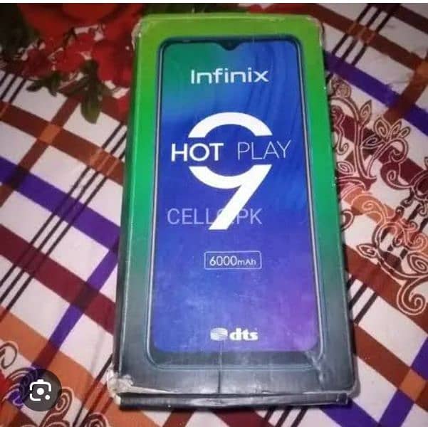 INFINIX HOT 9 PLAY 4/64 WITH BOX,CHARGER 4