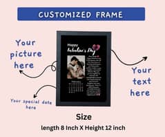 Customized Birthday Frame, Aesthetic Picture with Frame Best for Gift