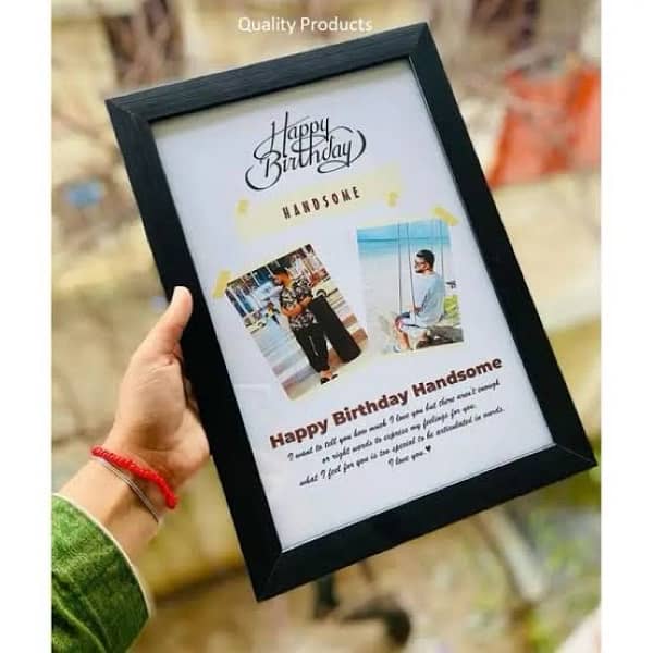 Customized Birthday Frame, Aesthetic Picture with Frame Best for Gift 2