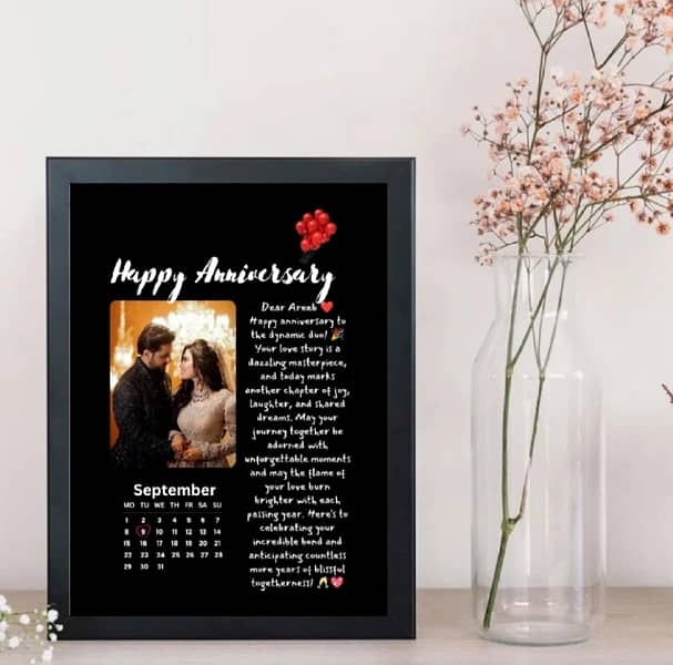 Customized Birthday Frame, Aesthetic Picture with Frame Best for Gift 4