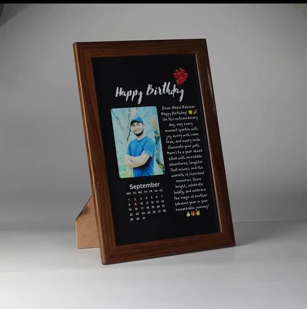 Customized Birthday Frame, Aesthetic Picture with Frame Best for Gift 7