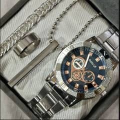 New pack of Watch,Chain,Ring and Bracelet