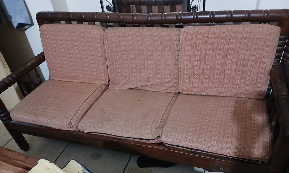 wooden sofa set for sale 1