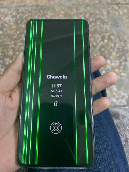 one plus 8t  green line on screen 42000 0