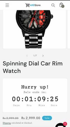 Spinning Dial Car Rim Watch