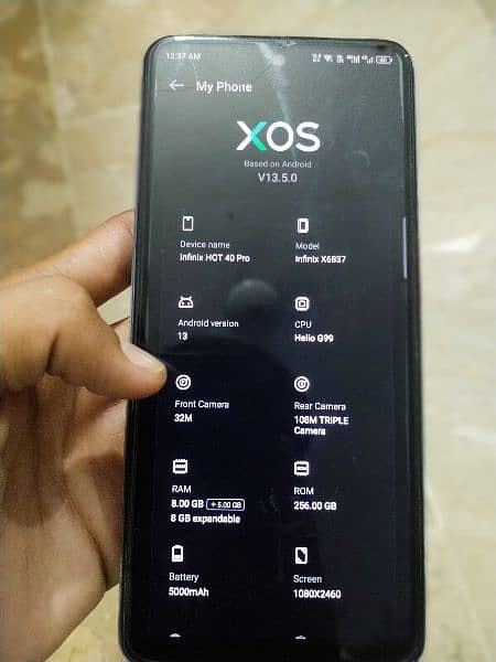 infinix hot 40 pro with complete saman 7