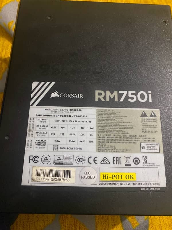 corsair Rm 750i 1