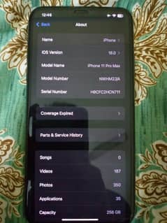 I phone 11 Pro Max  (256 GB Non PTA)