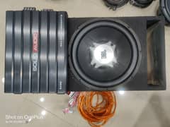 JBL Woofer With Amplifier With Wiring Full Deal