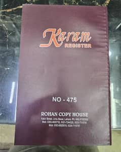 KARAM NOTE BOOK