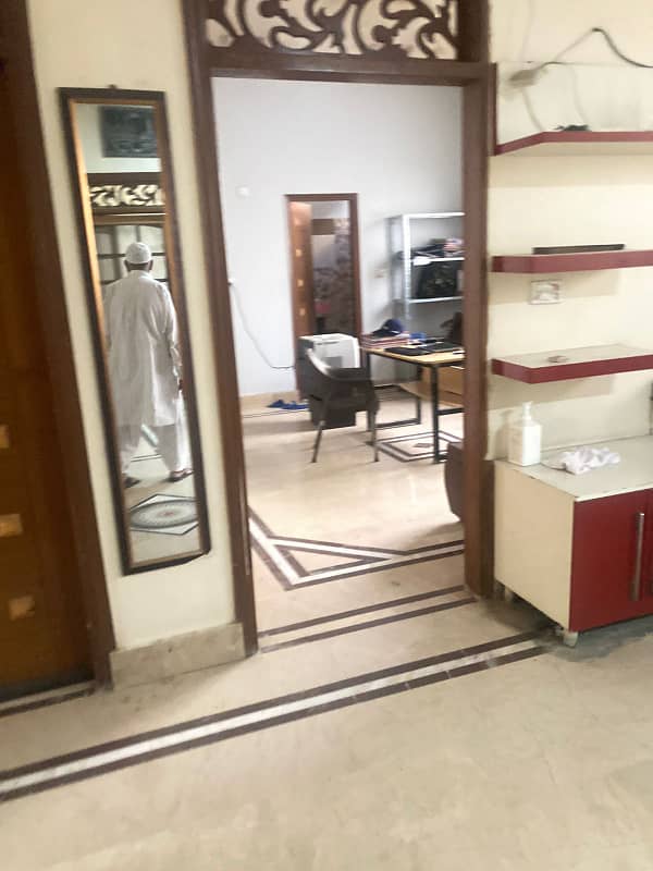 3 bed dd ground floor portion for rent in Johar block 20 6