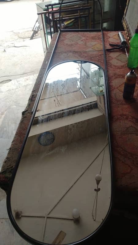 Full Length Mirror S- Arched Top, metal Frame - 14