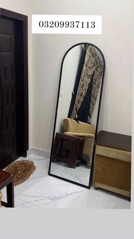 full lenght mirror| Arch mirror| mirror | floor mirror|metal frame 12