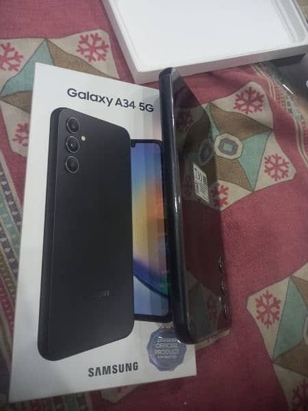 Samsung Galaxy A34 8GB RAM 256GB Storage 5G PTA Approved 5