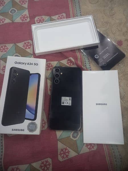 Samsung Galaxy A34 8GB RAM 256GB Storage 5G PTA Approved 8