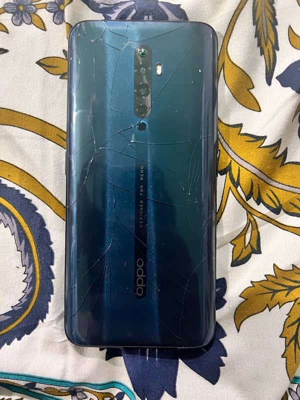 oppo reno 2z 4 8/ 256 gb mobile with good condition patch back broken 3