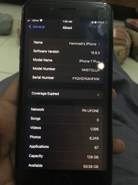 iPhone 7 Plus 128gb PTA approved 6