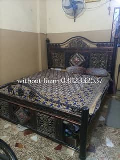 iron bed without mattress in lalukhet plz read add detail 03112332537