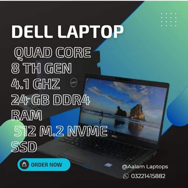 Dell i5 8 gen  24 GB RAM 512 GB SSD 0