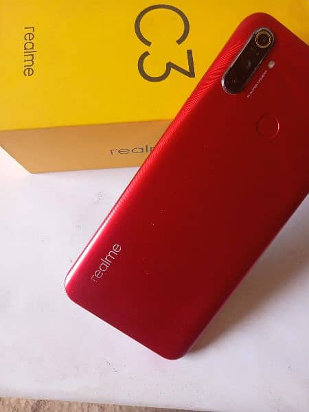 Realme c3 Red colour 1