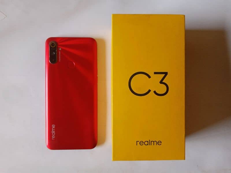 Realme c3 Red colour 2