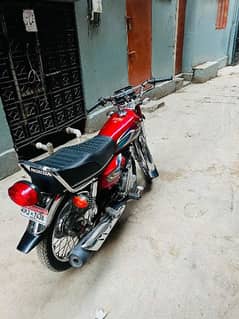 Honda CG 125 Model 2022 red colour complete file