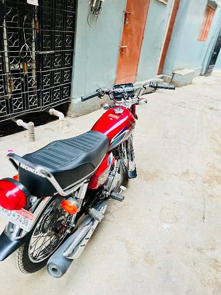 Honda CG 125 Model 2022 red colour complete file 1