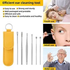 6pcs/set Ear Cleaner Ear Wax Removal Tool Ear Pick Stick