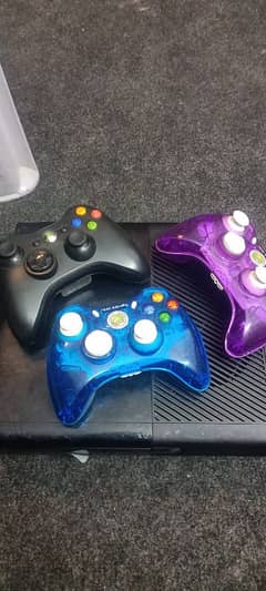 Xbox 360E with 3 controllers