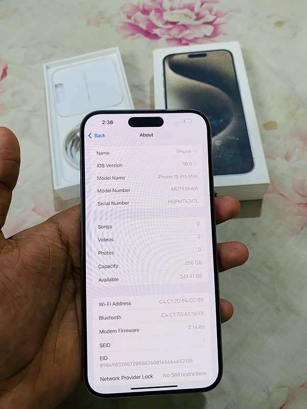 i phone 15 pro max 256gb hk pta approved 3